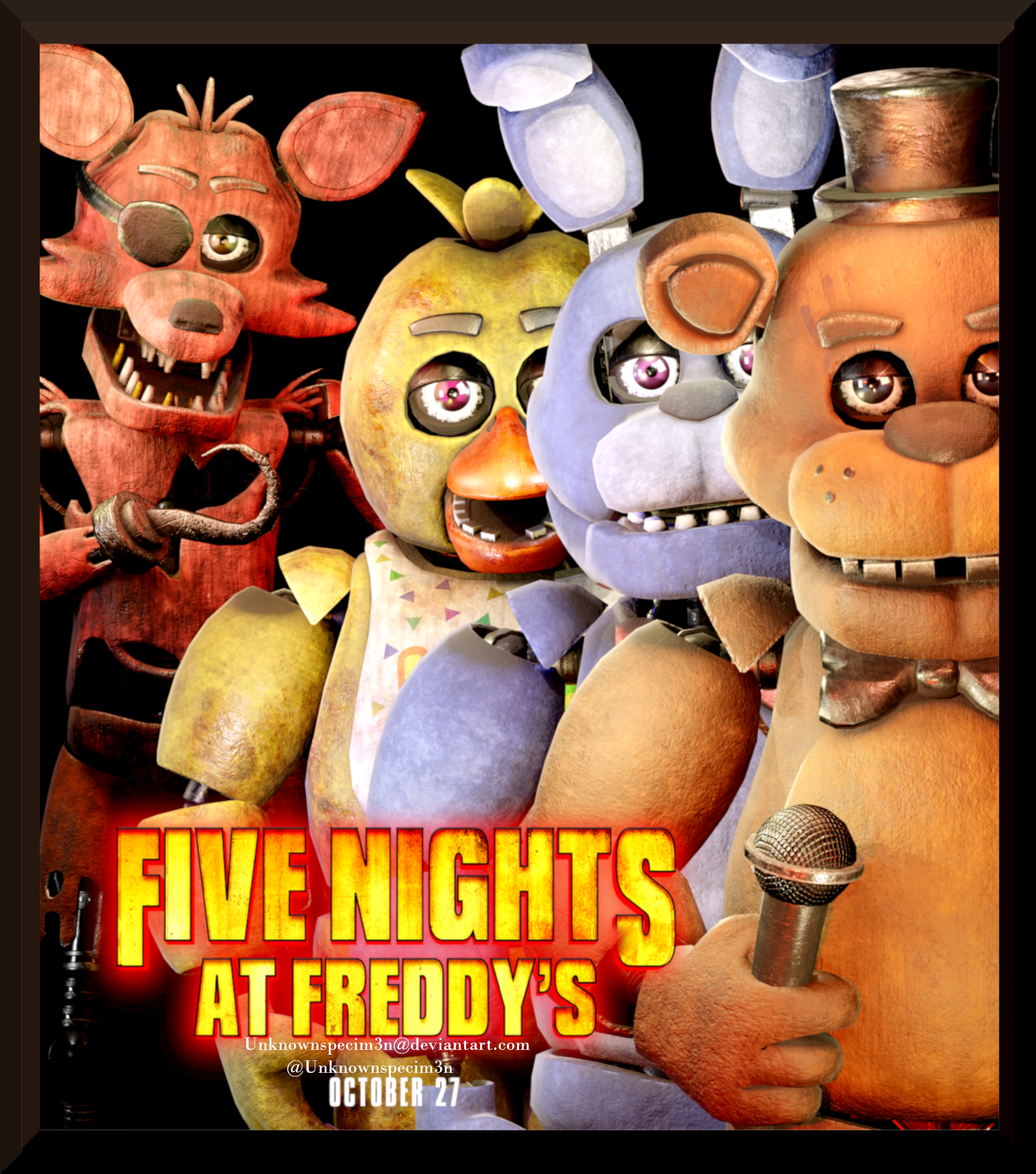 Fnaf 1 Lyrics Poster by Metaco15 on DeviantArt