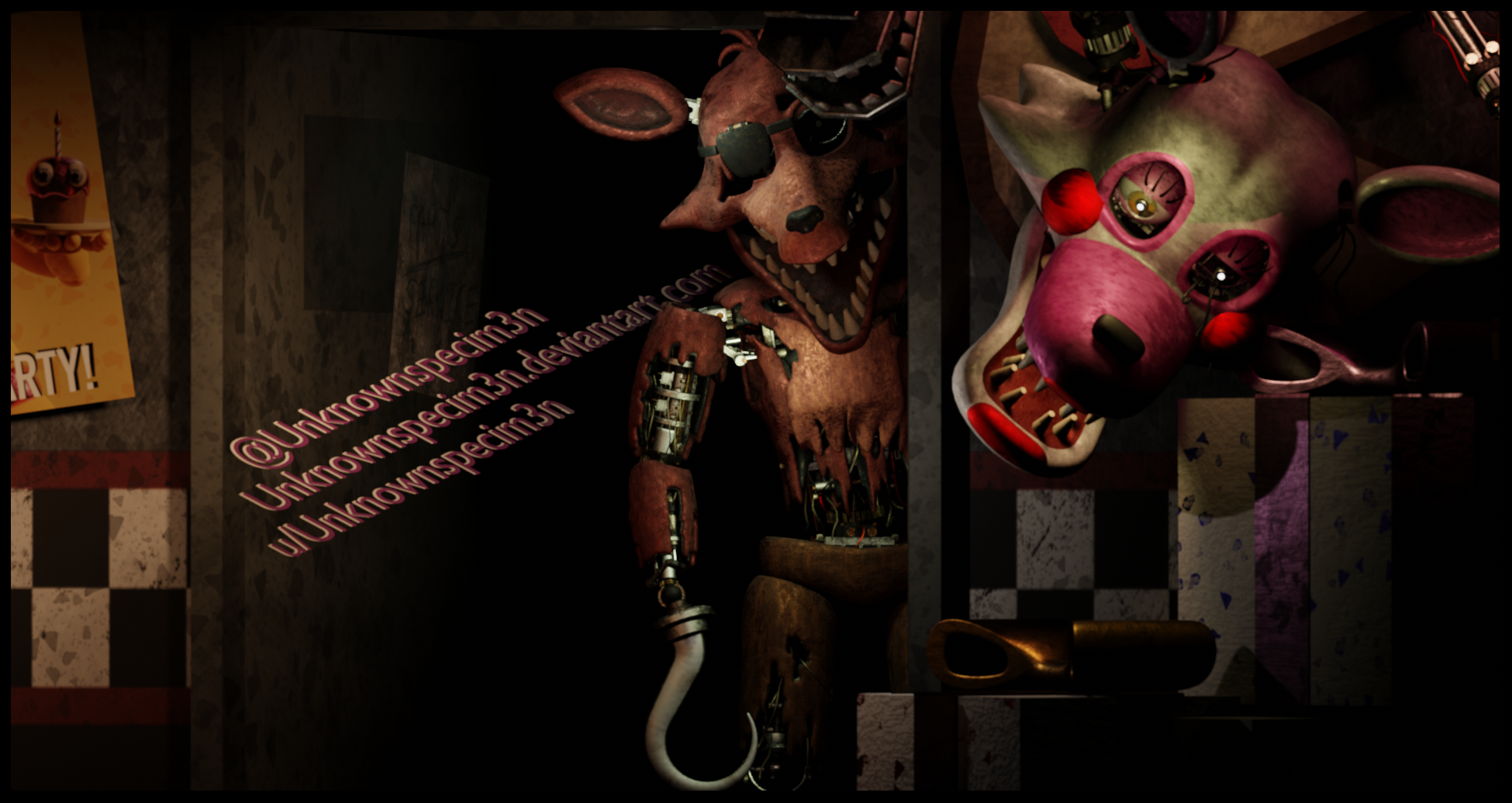 FNaF BLENDER: Withered Foxy by Mikol1987 on DeviantArt