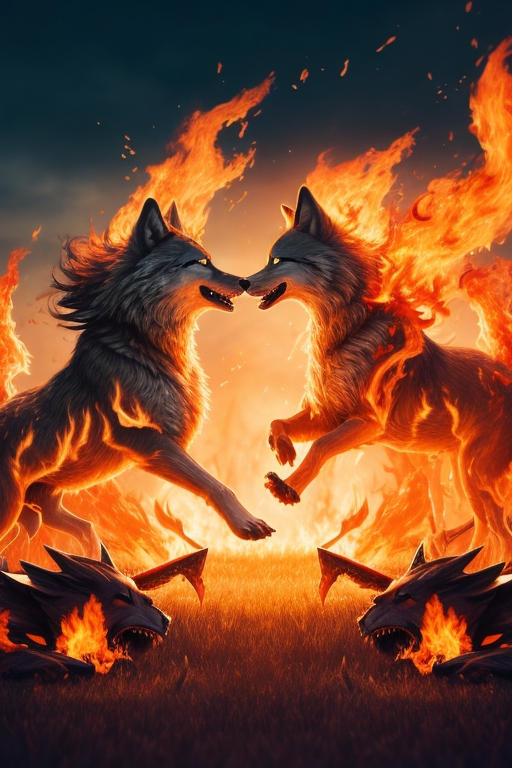 63 Wolves the battle of the wolves by AliomarMazinho on DeviantArt