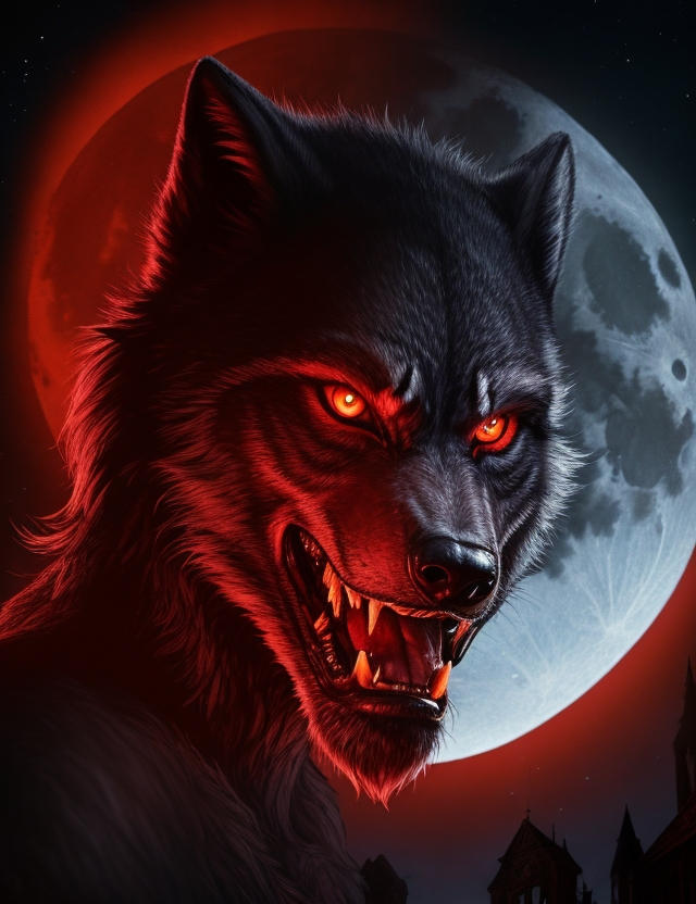 Delta Red Werewolf Red-eyed werewolf by AliomarMazinho on DeviantArt