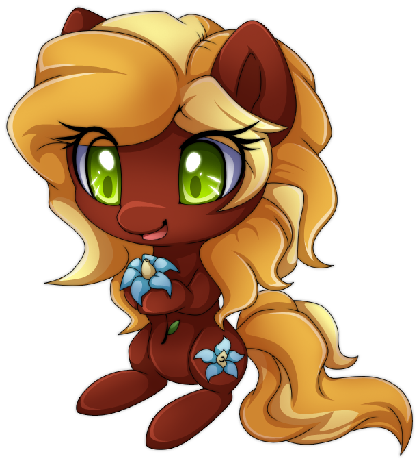 Com:Chibi pony Dove Flower