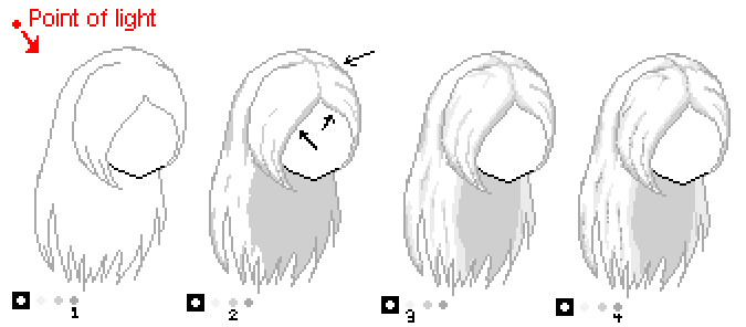 MS Paint Tutorial White Hair