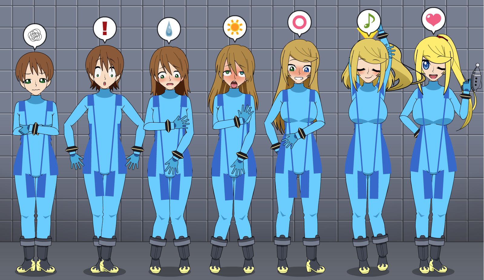 Very Punny: Zero Suit Samus TF/TG Sequence by Nitro-The-Flygon on ...