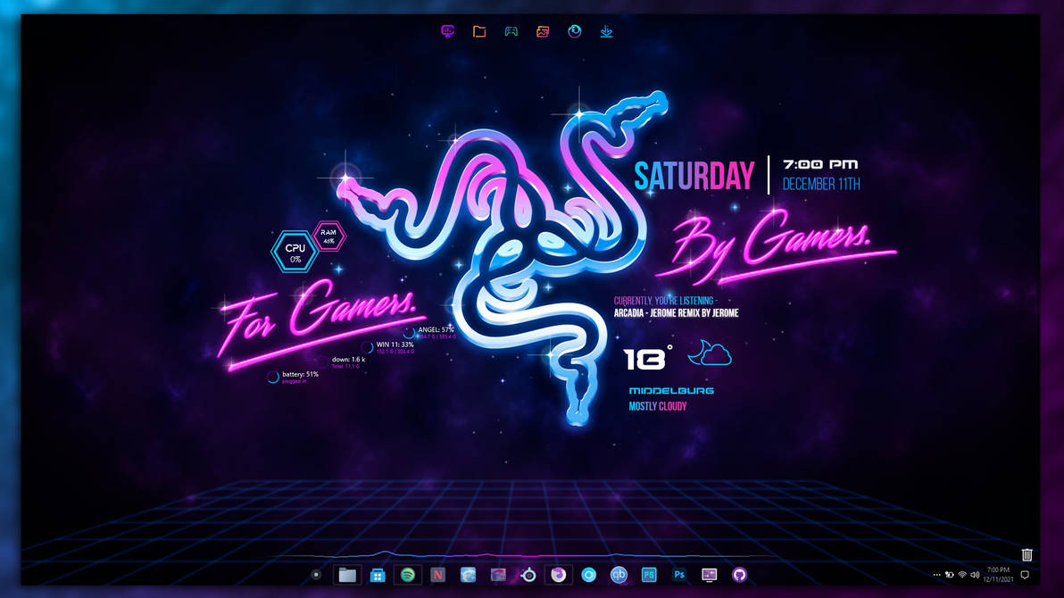 My Desktop_Neon by Sc0uT10 on DeviantArt