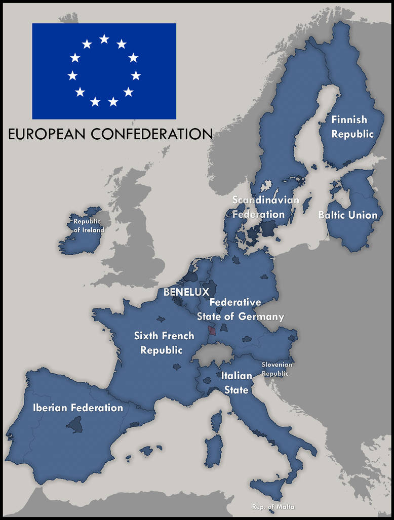 European Confederation Map -OUTDATED- European Confederation by kreiviskai on DeviantArt
