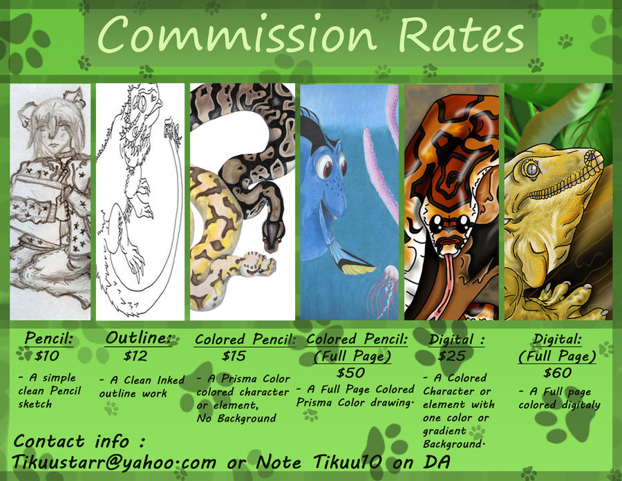 Commision Info