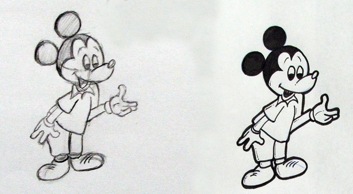 Mickey Mouse - Pencil and Ink