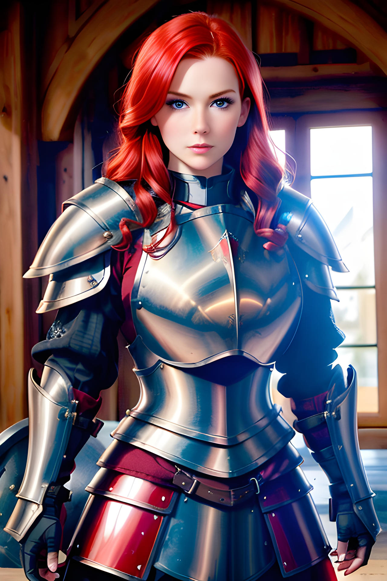Deviantart Red Armor Redhead in Armor by Veec95 on DeviantArt