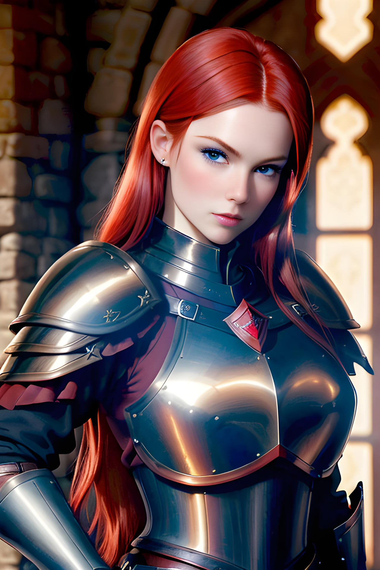 Deviantart Red Armor Redhead in Armor 2 by Veec95 on DeviantArt