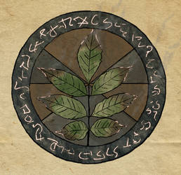 The Order of Ashwood Sigil - The Heartwood Banner