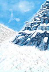 Frozen Mountain: Digital Painting Practice