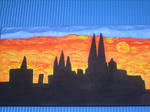 cologne dome painting surreal by ingeline-art