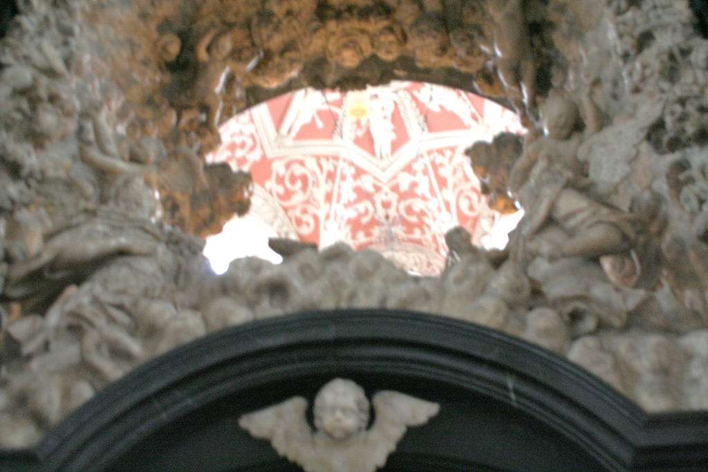 look above in dome inside