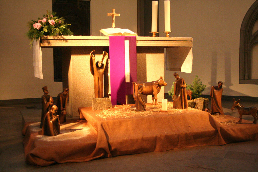 crib in Antoniter church cologne