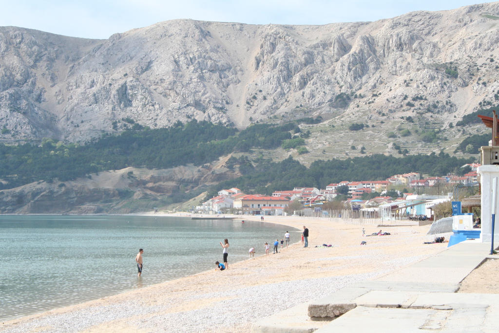 view to beach in Baska