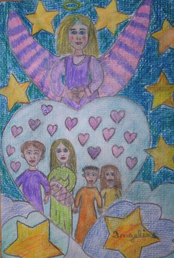 Angel of love for family