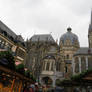 view  in Aachen in cristmas time