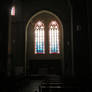 view to windows in church