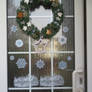 selfmade doordecortation for winter