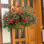 flowerdecoration at door