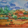 Tuscany painting from Ingeline Aquarell