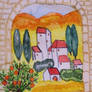 view in tuscany painting from Ingeline