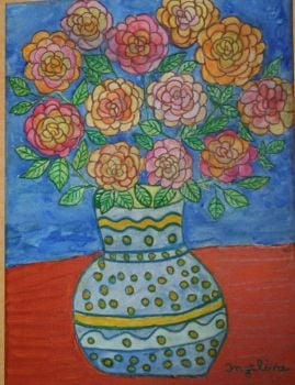 birthdayflowers painting from Ingeline