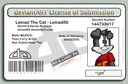 License of Submission