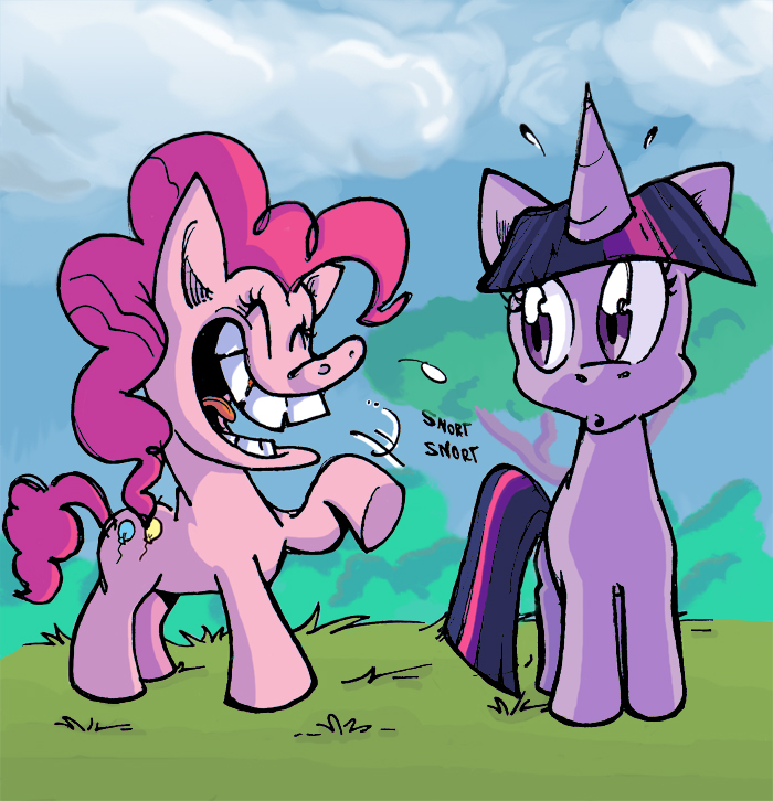 Pinkie Pie Gives Forth a Guffaw