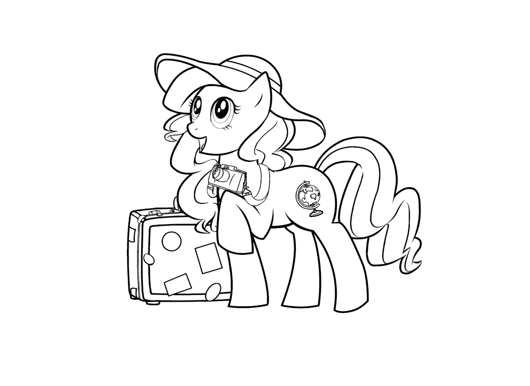 Pony OC line art by Mizulyn