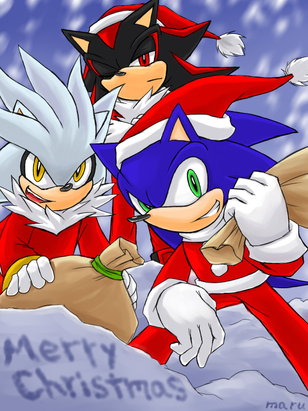 Merry Christmas:hedgehog Trio2