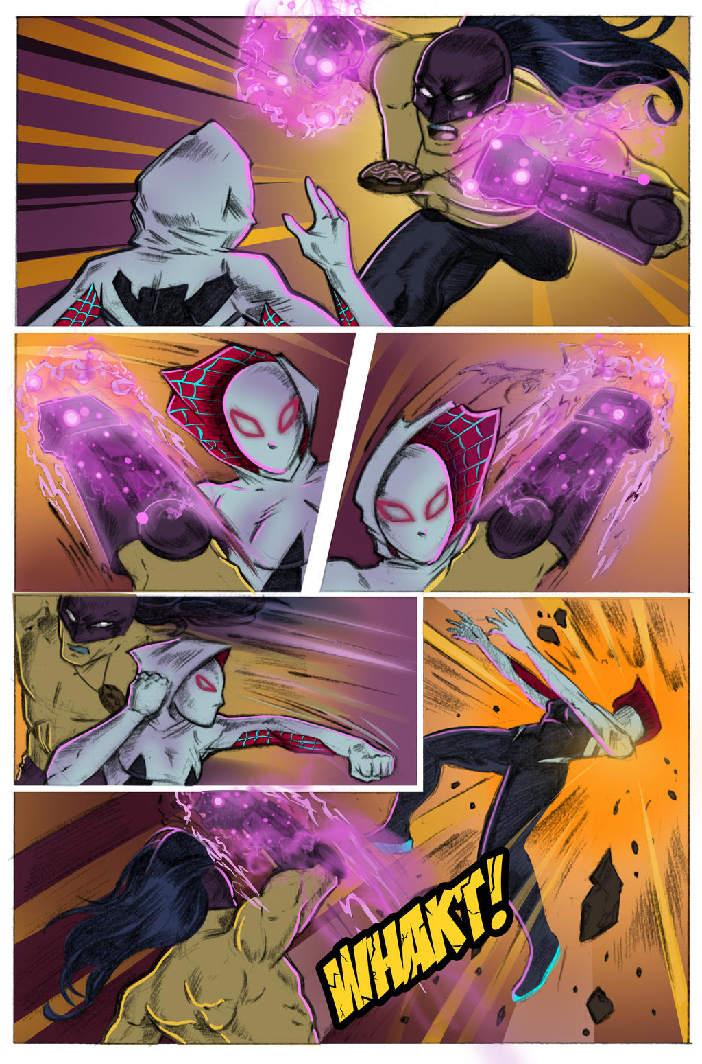 Spider-Gwen Fan Comic Issue1 Page 3 by kindofcomics on DeviantArt Spider-Gwen Fan Comic Issue1 Page 3 by kindofcomics on DeviantArt
