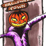 Halloween Town Sketch Card