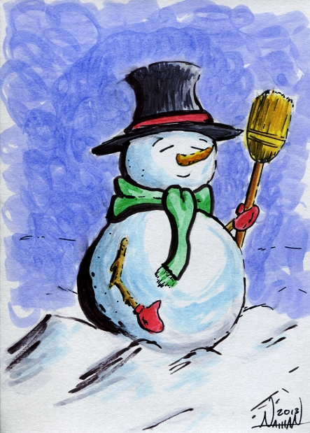 Snowman Christmas Card