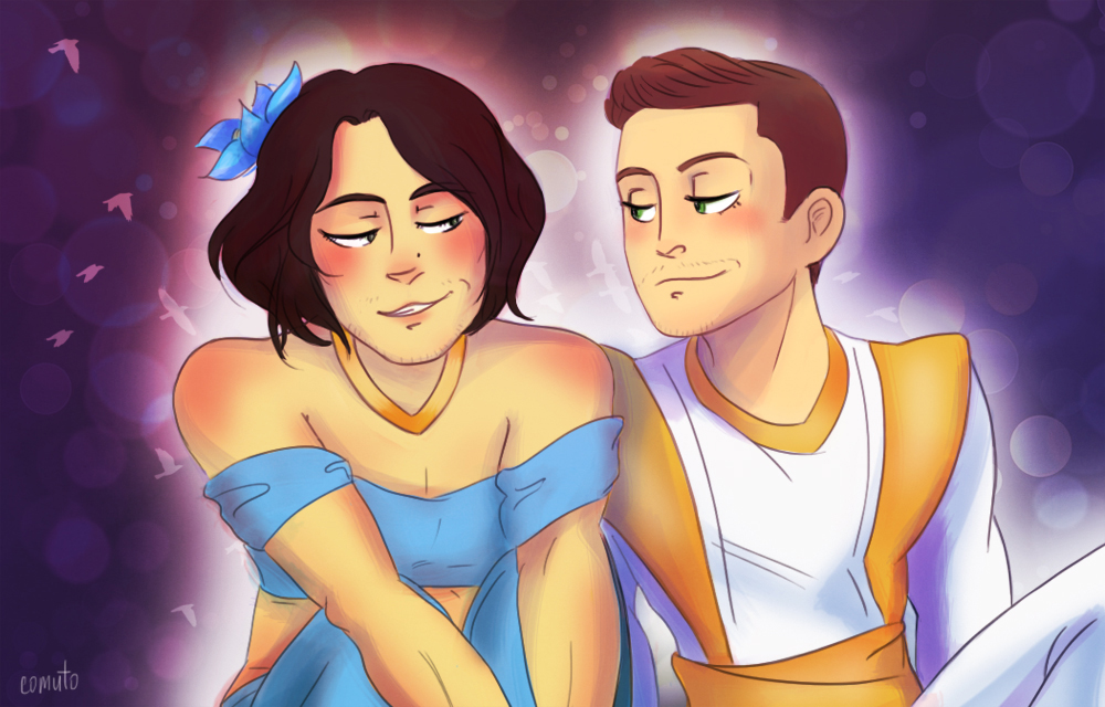 Aladdin!Jensen + Jasmine!Jared