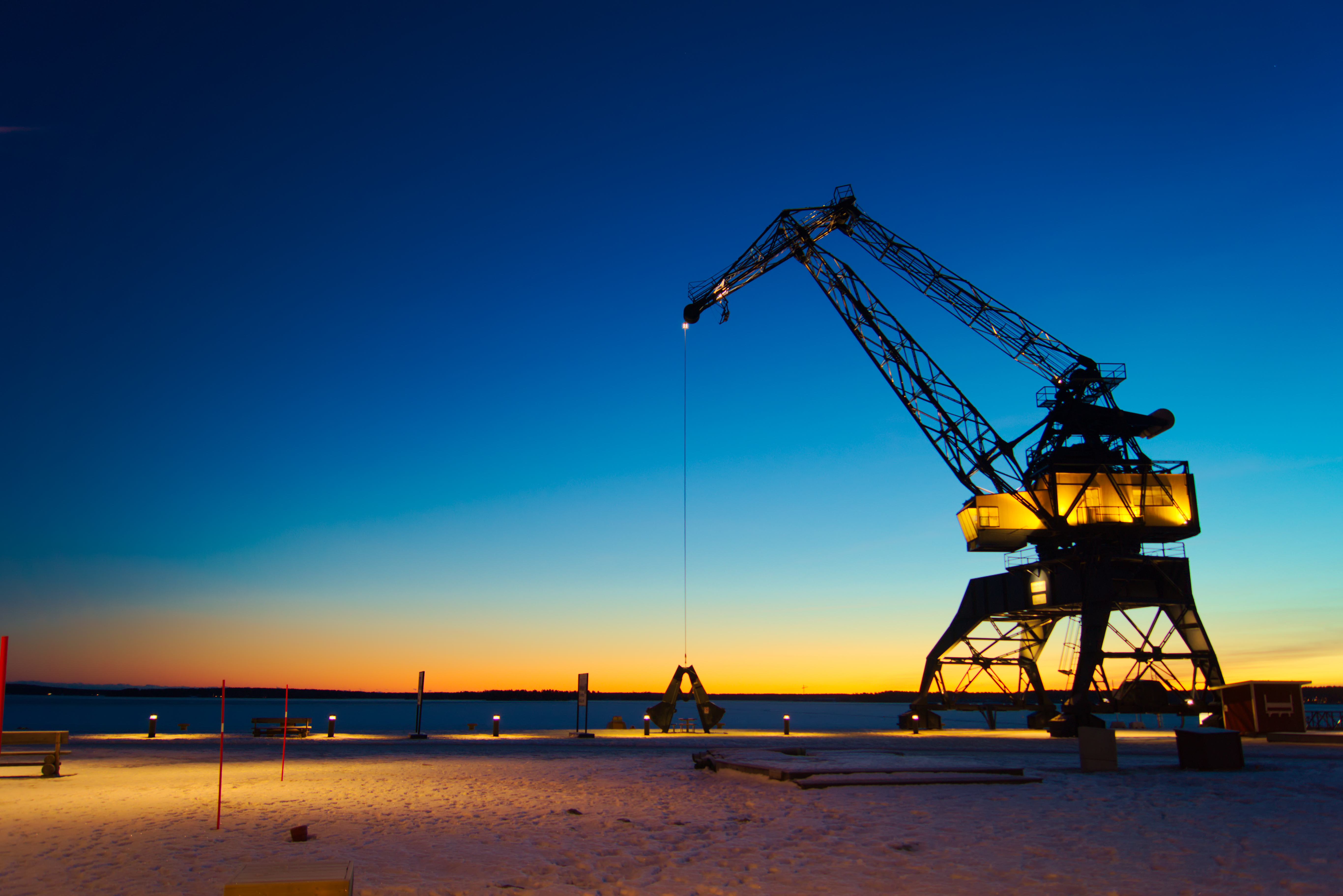 Lulea Port Dusk