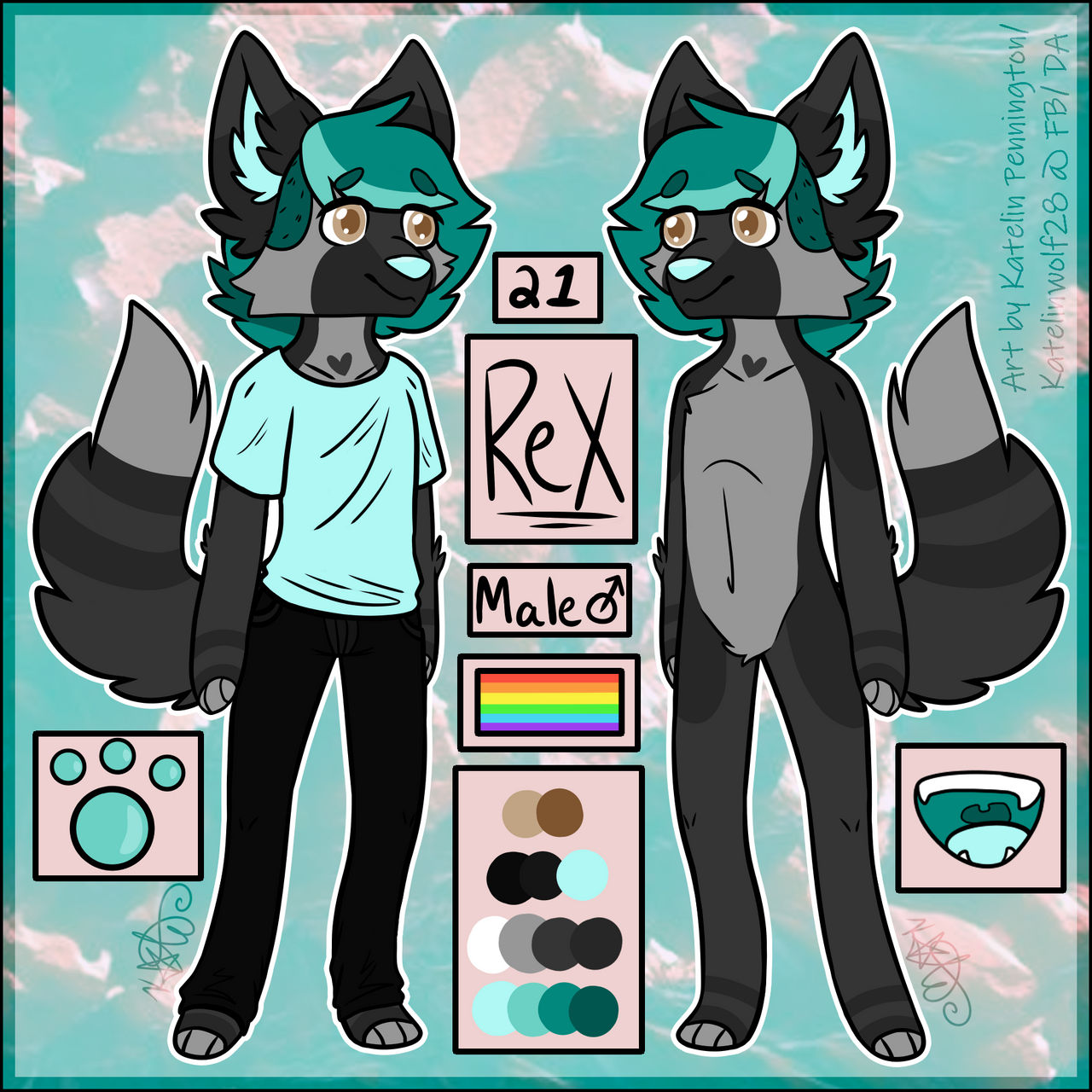 Rex Reference Sheet by katelinwolf28 on DeviantArt