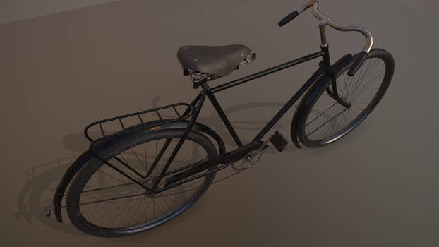 3d model of the bicycle, placed in Unreal Engine4