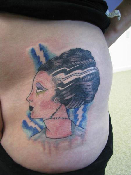 bride of frankenstein tattoo by NateOsborne on DeviantArt