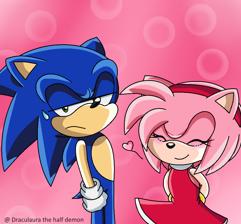 SONIC Y AMY ROSE💗❤️💝💕