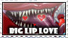 Big lips love stamp