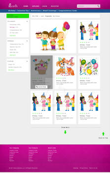 E CARD Website Interface