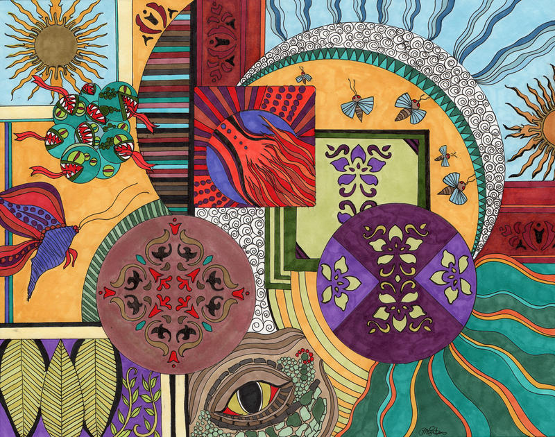 Sun Creatures by peggymintun