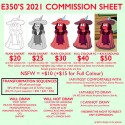 Commissions Sheet 2021