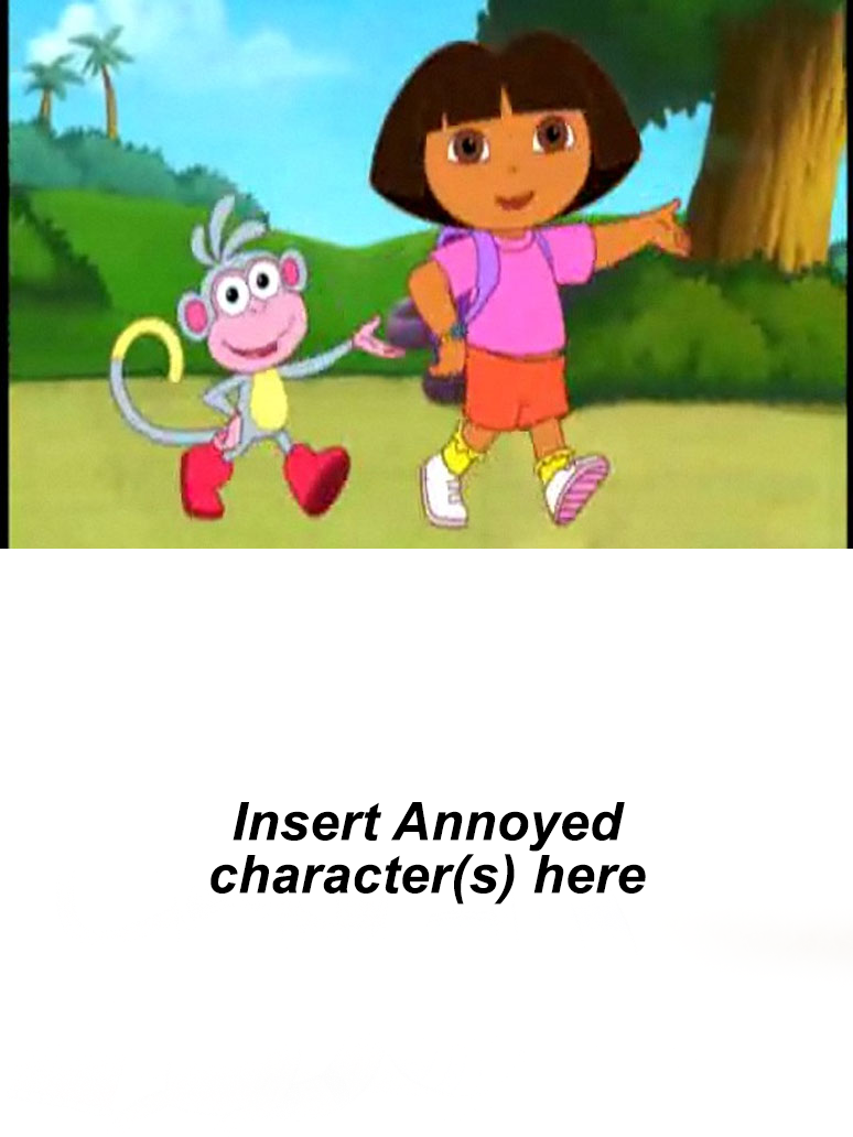 Who is annoyed with Dora and Boots singing