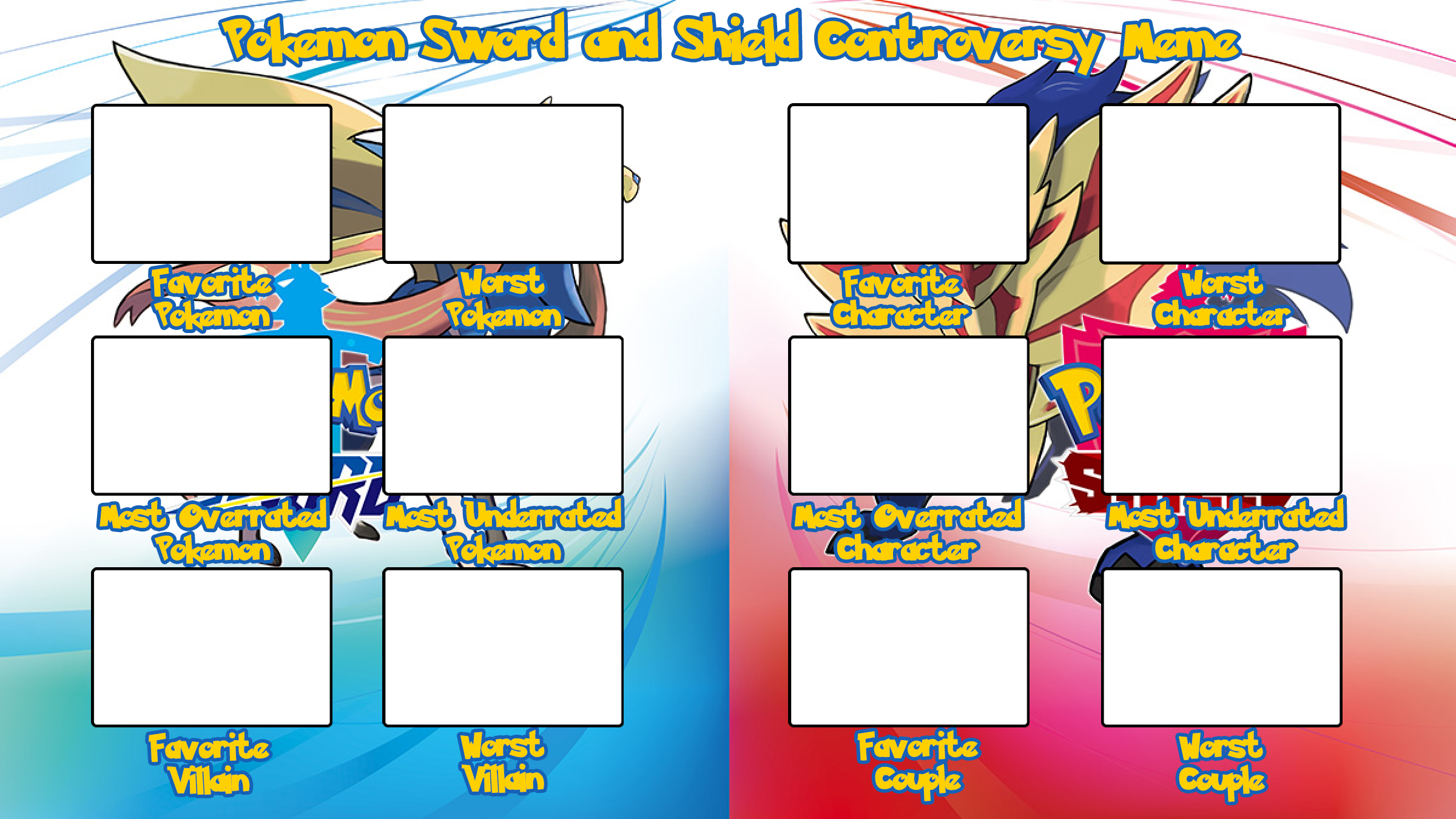 Pokemon Sword And Shield Controversy Meme Template By Wildcat1999 On Deviantart Pokemon Sword And Shield Controversy Meme Template By Wildcat1999 On Deviantart