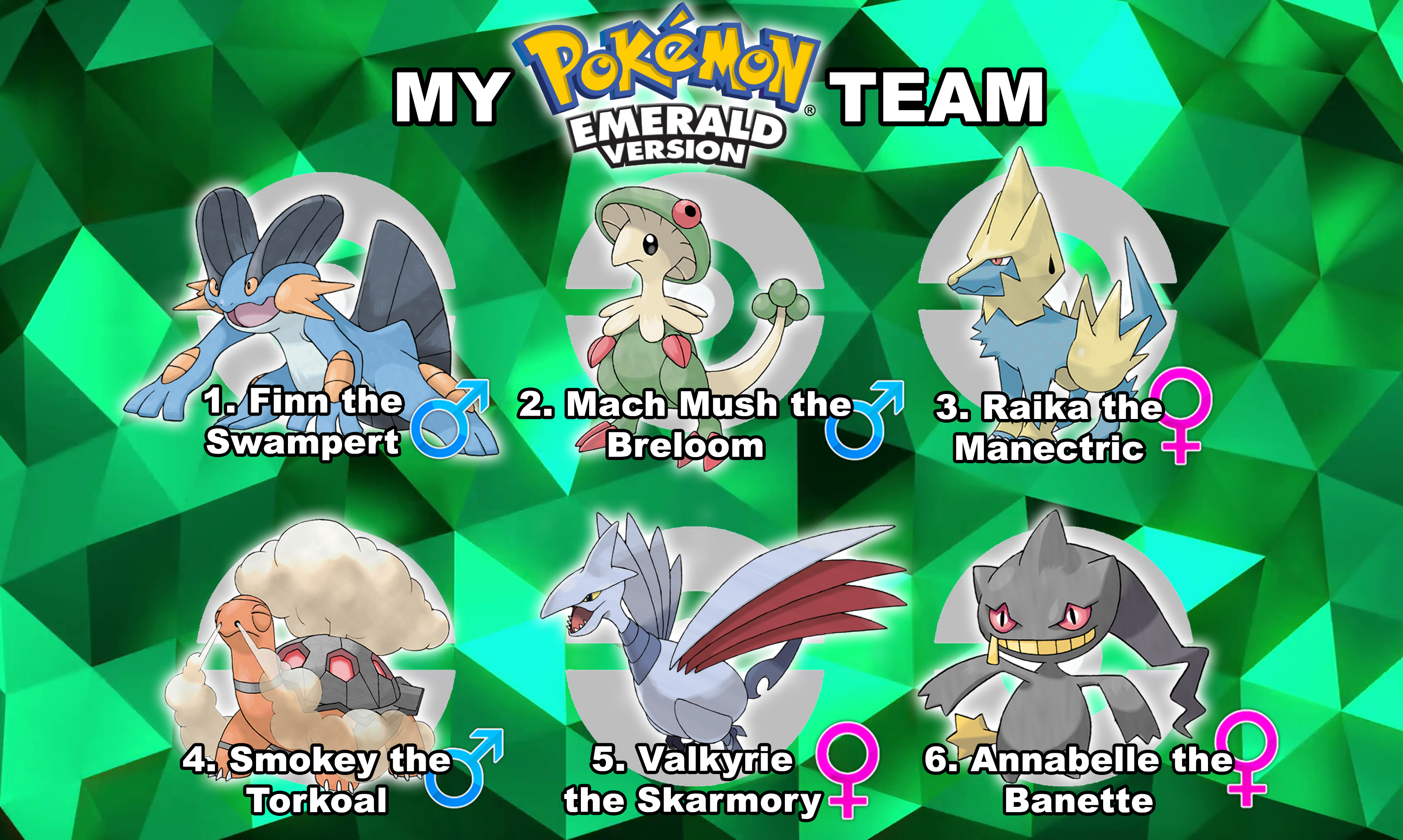 The best team for Pokemon Emerald with Swampert