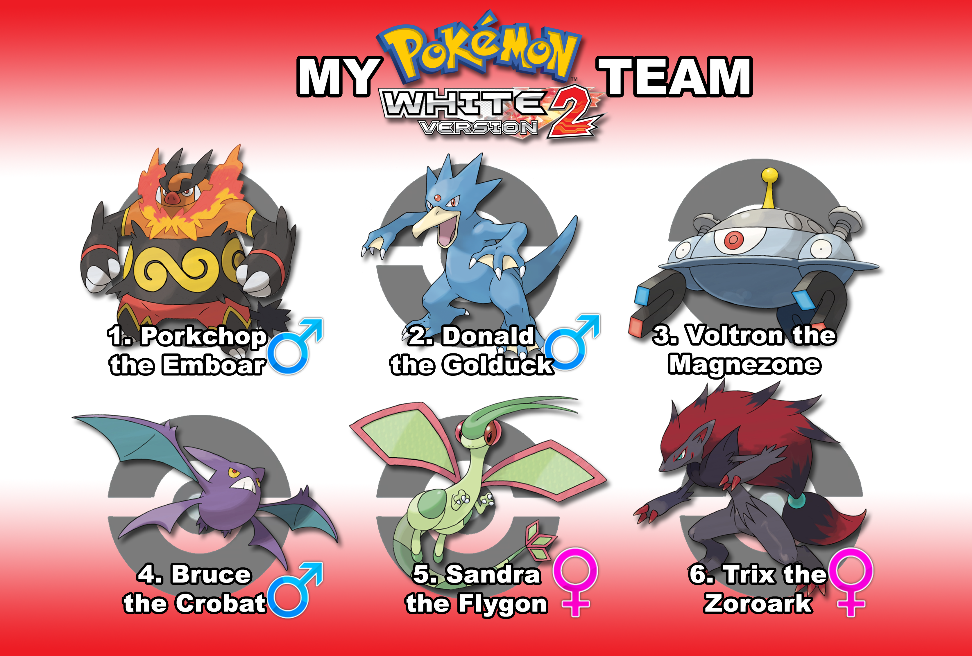 Black & White 2 Gym Leader Lineup, Pokémon