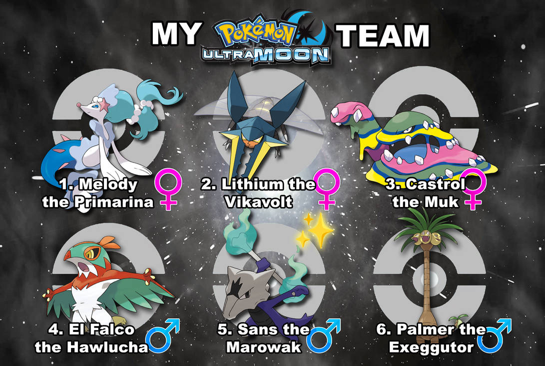 Ultra Moon Rosta My Pokemon Ultra Moon Team by Wildcat1999 on DeviantArt