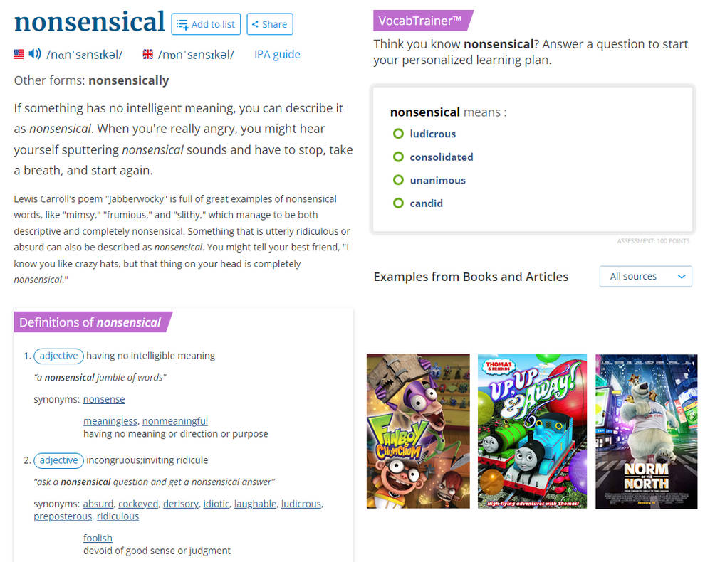 Textbook Examples Of Nonsensical by Wildcat1999 on DeviantArt